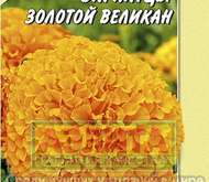 Семена Бархатцев Золотой великан -  Одн (цветной пакет)