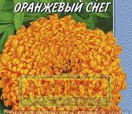 Семена Бархатцев Оранжевый снег прямостоячие -  Одн Шед. (цветной пакет)